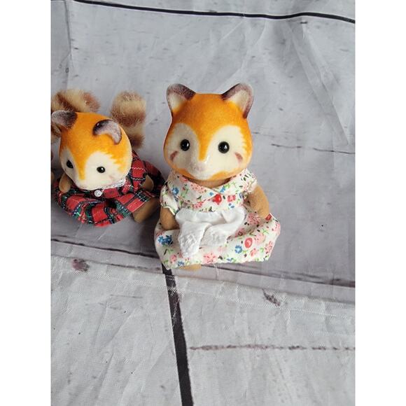 Calico Critters Sylvanian Families Red Panda Family Retired Set of 3 READ - Picture 2 of 6